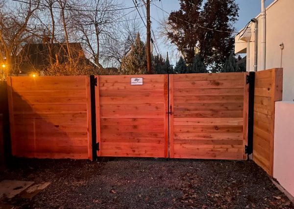 New wood Fence with stain copy